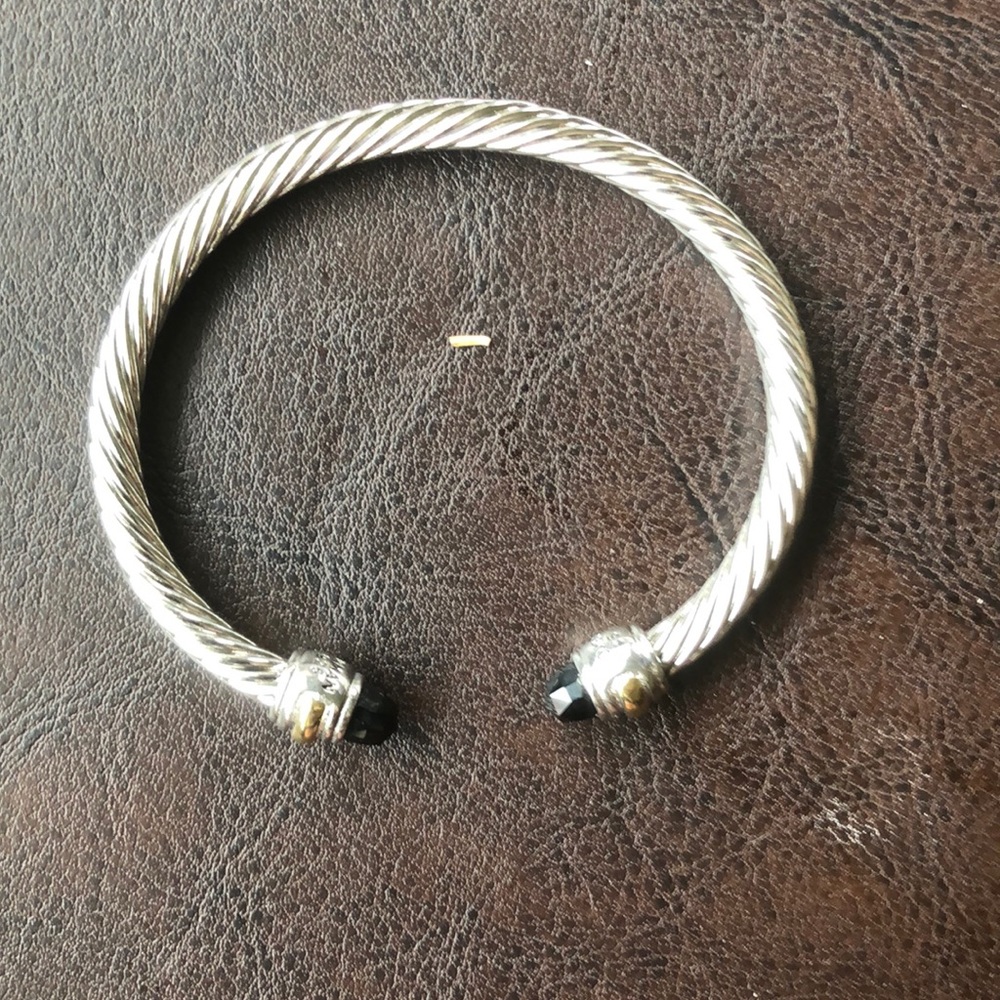 David Yurman .925 black onyx bracelet sterling